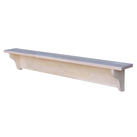 International Concepts Wall Shelf-48 Long, Unfinished